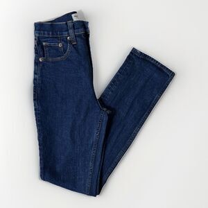 Abercrombie & Fitch Slim Straight Ultra High Rise Jeans Sz 25 / 0s Dark Wash